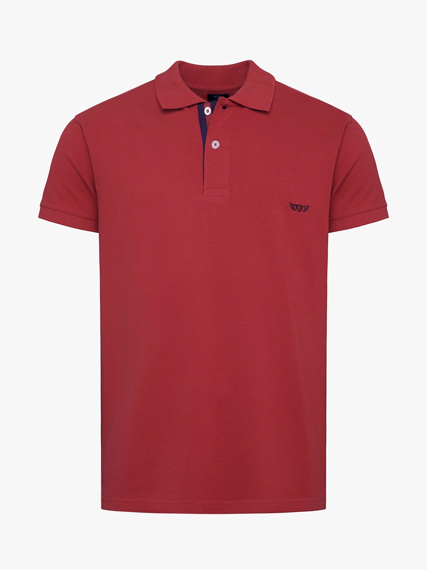 Mr. Blue Regular Fit Red Piquet Polo