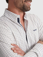 CAMISA ALGODÃO BRANCA MANGA COMPRIDA REGULAR FIT MR. BLUE