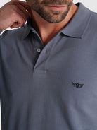 POLO ALGODÓN AZUL MANGA LARGA REGULAR FIT MR. AZUL