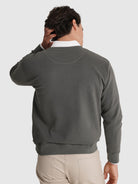 HOODIE ALGODÃO VERDE MANGA COMPRIDA REGULAR FIT MR. BLUE