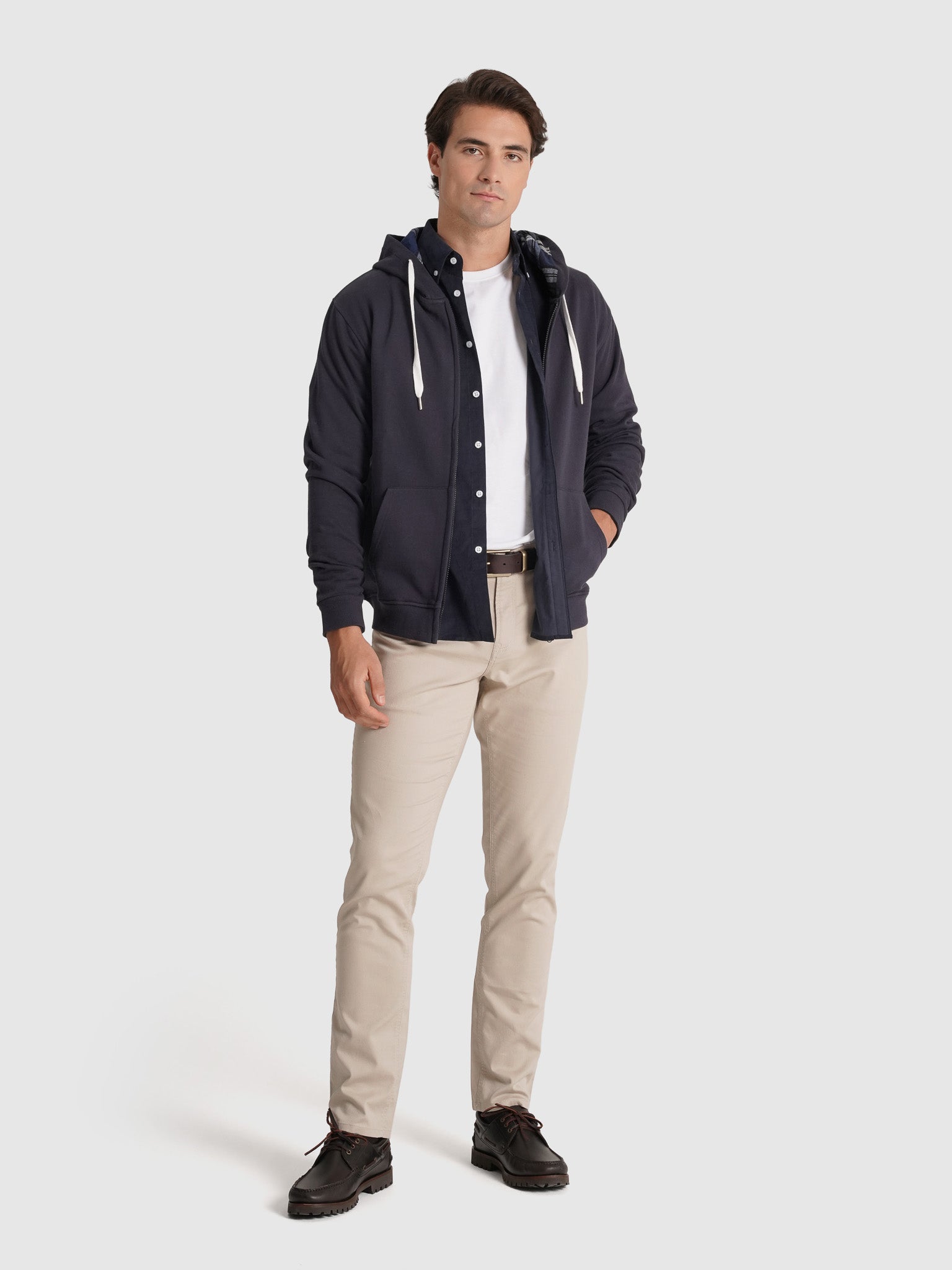 HOODIE ALGODÃO AZUL MANGA COMPRIDA REGULAR FIT MR. BLUE