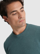 PULLOVER LÃ VERDE MANGA COMPRIDA REGULAR FIT MR. BLUE