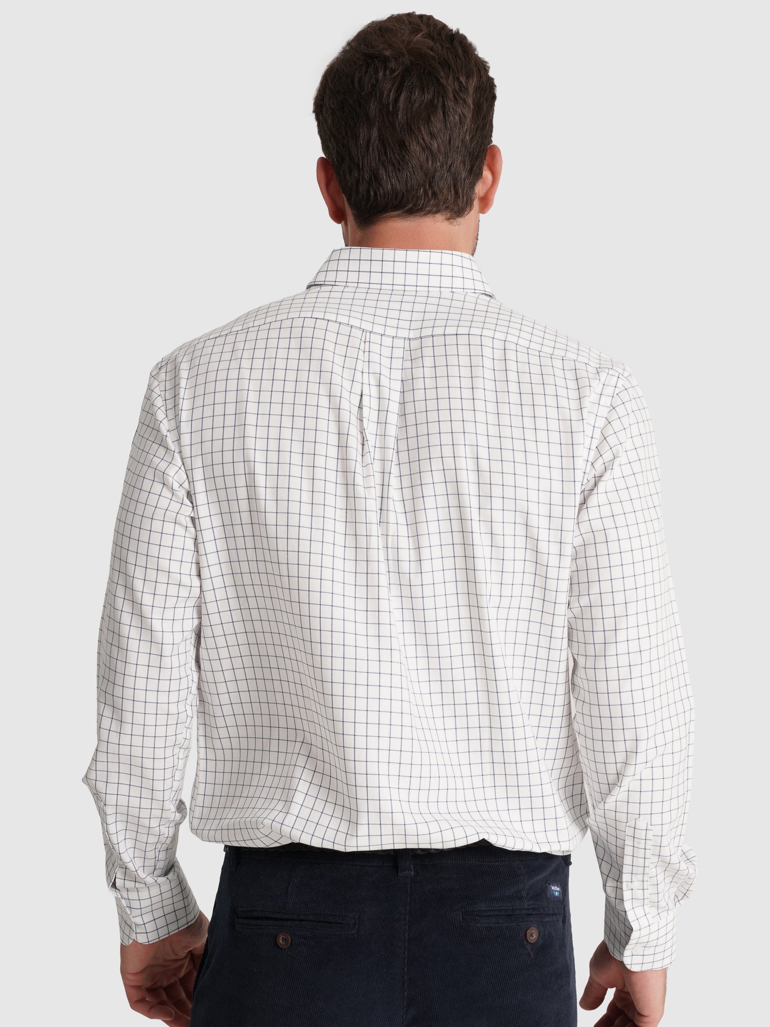 CAMISA ALGODÃO BRANCA MANGA COMPRIDA REGULAR FIT MR. BLUE