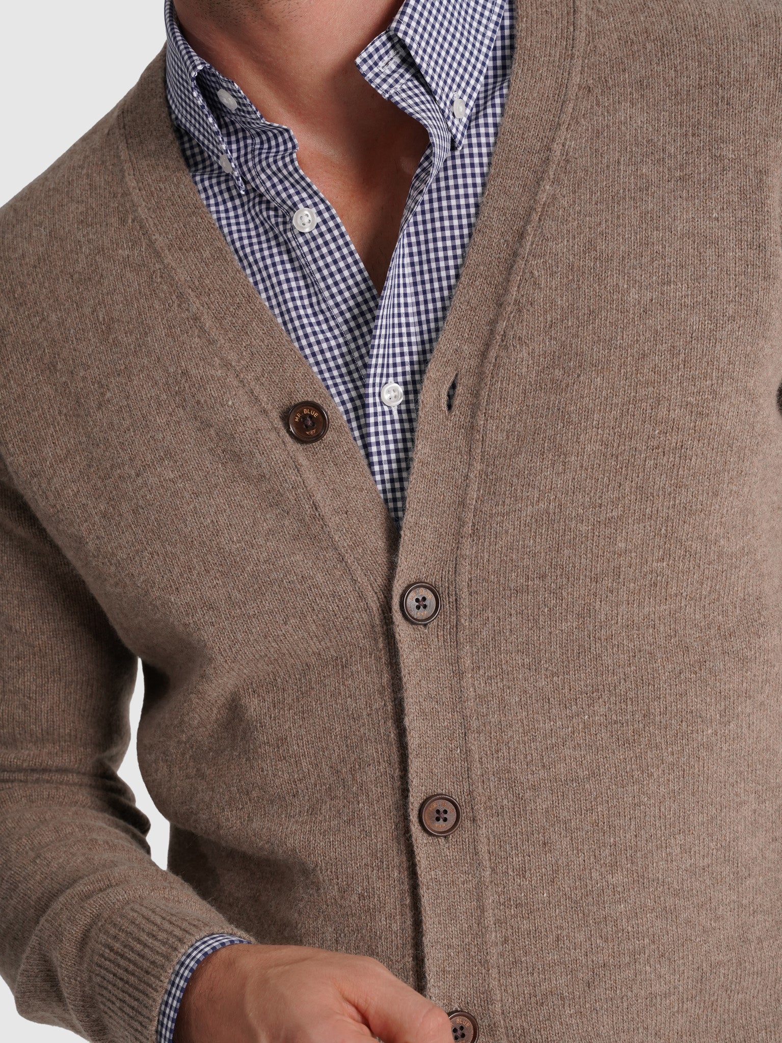 PULLOVER LÃ BEGE MANGA COMPRIDA REGULAR FIT MR. BLUE