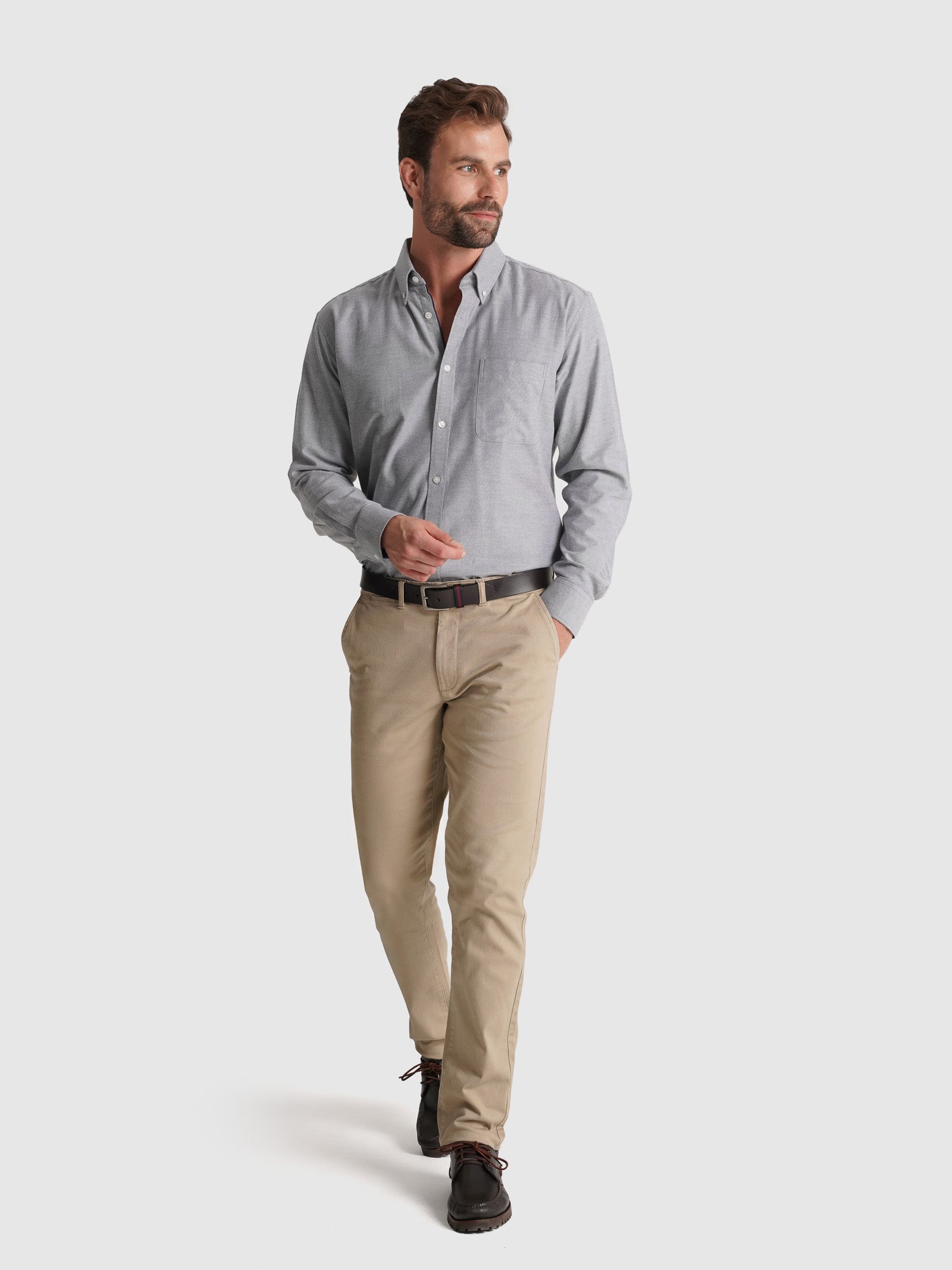 CAMISA FLANELA VERDE MANGA COMPRIDA REGULAR FIT MR. BLUE