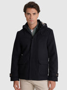 SOBRETUDO AZUL MANGA COMPRIDA REGULAR FIT MR. BLUE