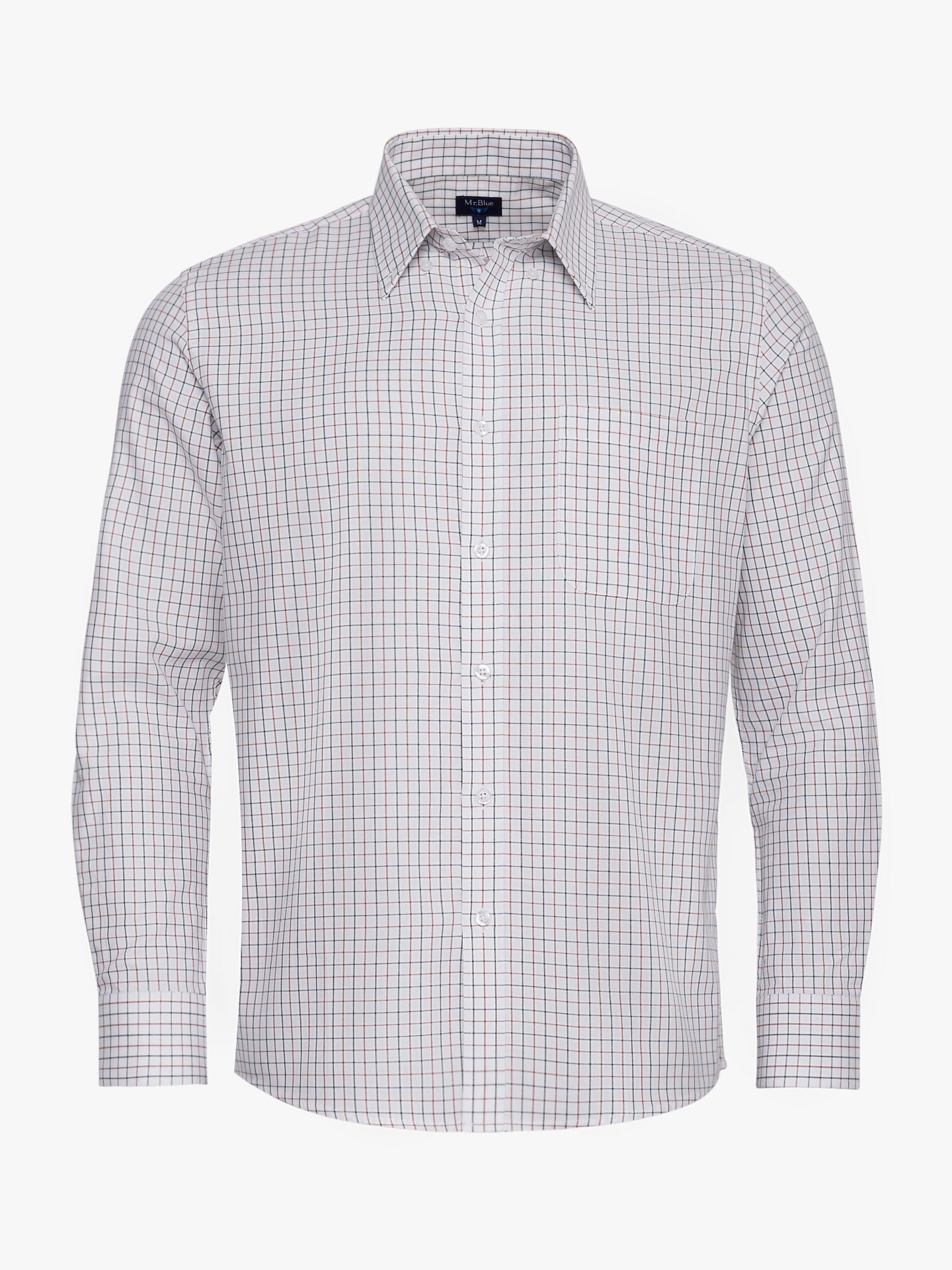 CAMISA ALGODÃO CAMEL MANGA COMPRIDA REGULAR FIT MR. BLUE
