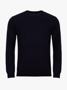 PULLOVER LÃ AZUL COM COTOVELEIRA REGULAR FIT MR. BLUE