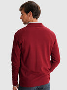 BORDEAUX POLO LONG SLEEVE REGULAR FIT MR. BLUE