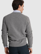 PULLOVER LÃ CINZENTO MANGA COMPRIDA REGULAR FIT MR. BLUE