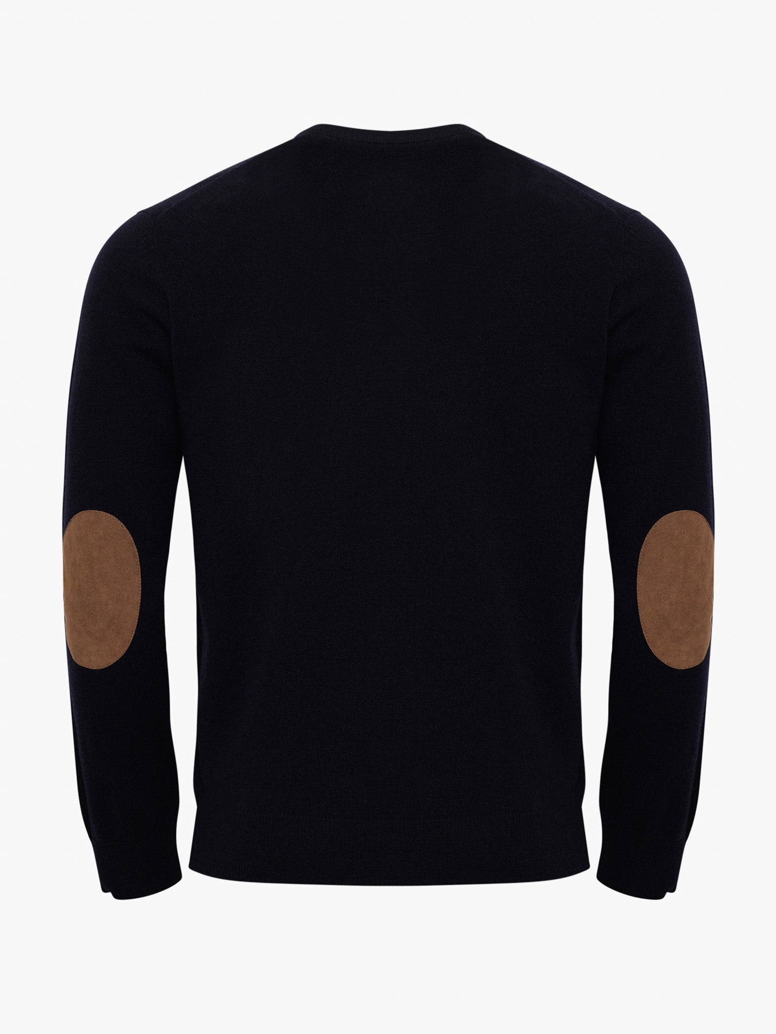 PULLOVER LÃ AZUL COM COTOVELEIRA REGULAR FIT MR. BLUE