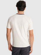 T-SHIRT ALGODÃO BRANCA MANGA CURTA REGULAR FIT MR. BLUE