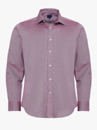 CAMISA ALGODÃO VERMELHA MANGA COMPRIDA SLIM FIT MR. BLUE