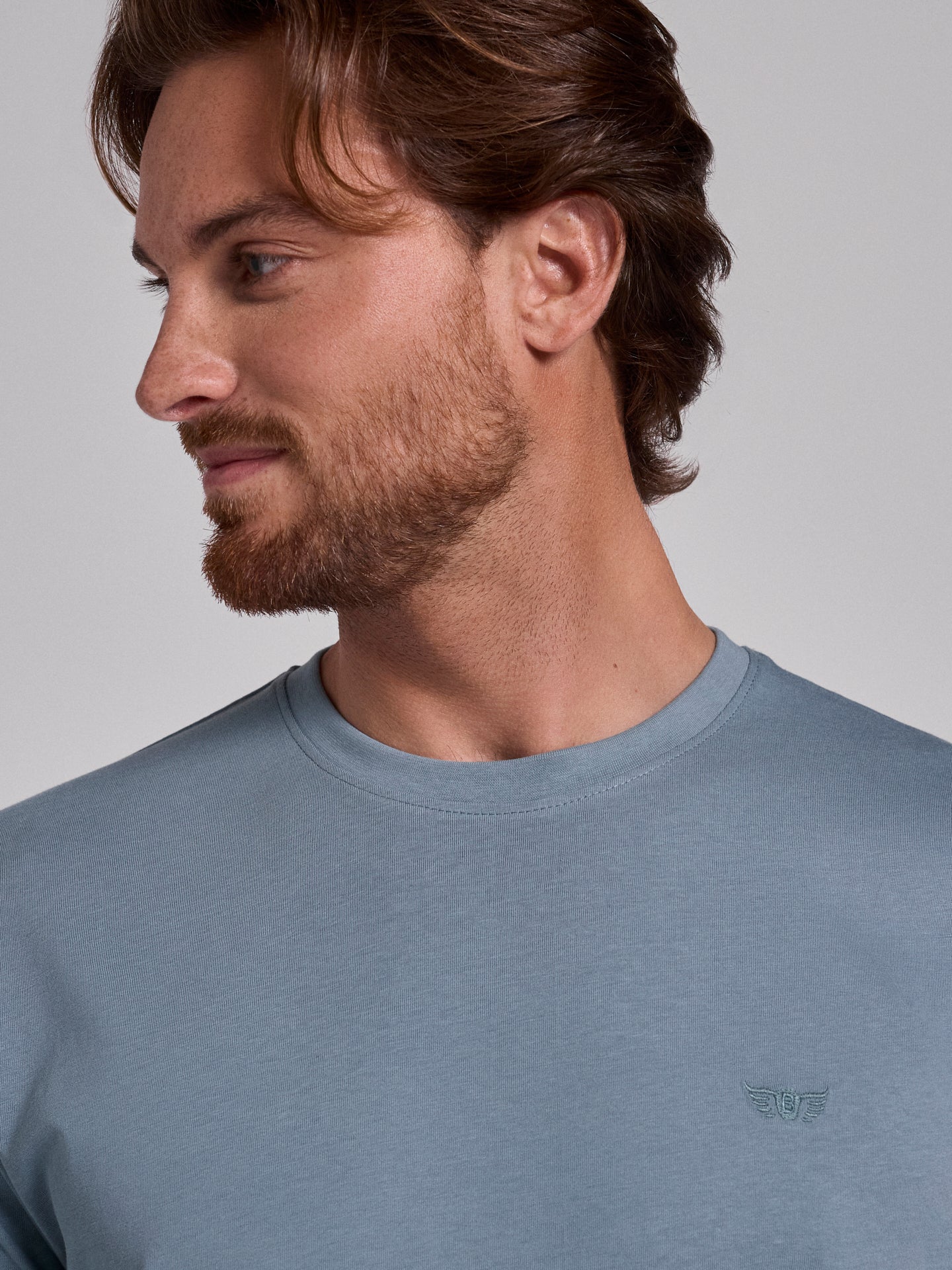GREEN COTTON T-SHIRT SHORT SLEEVE REGULAR FIT MR. BLUE