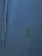 HOODIE ALGODÃO AZUL MANGA COMPRIDA REGULAR FIT MR. BLUE