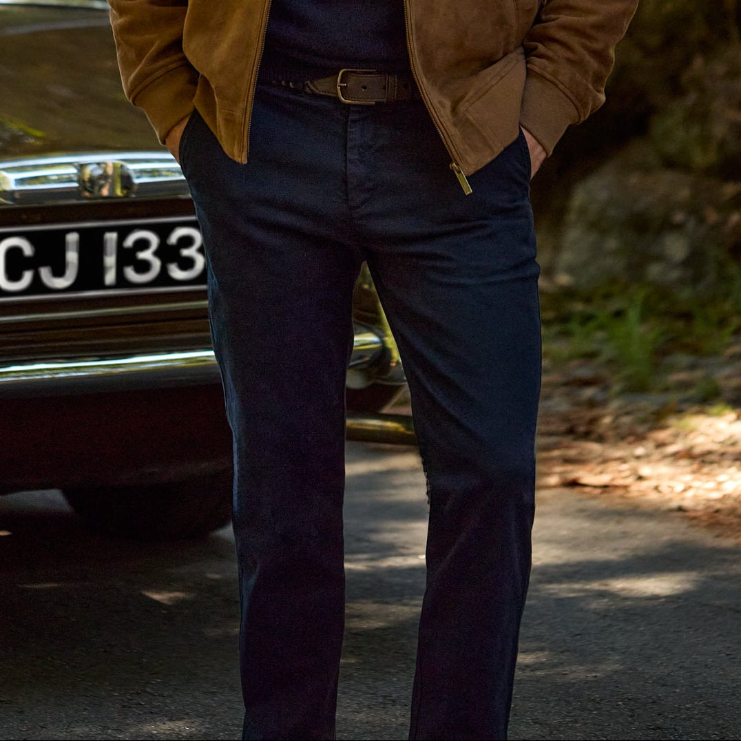 Nova coleção de calças masculinas Mark Bellucci AW26 Mr Blue