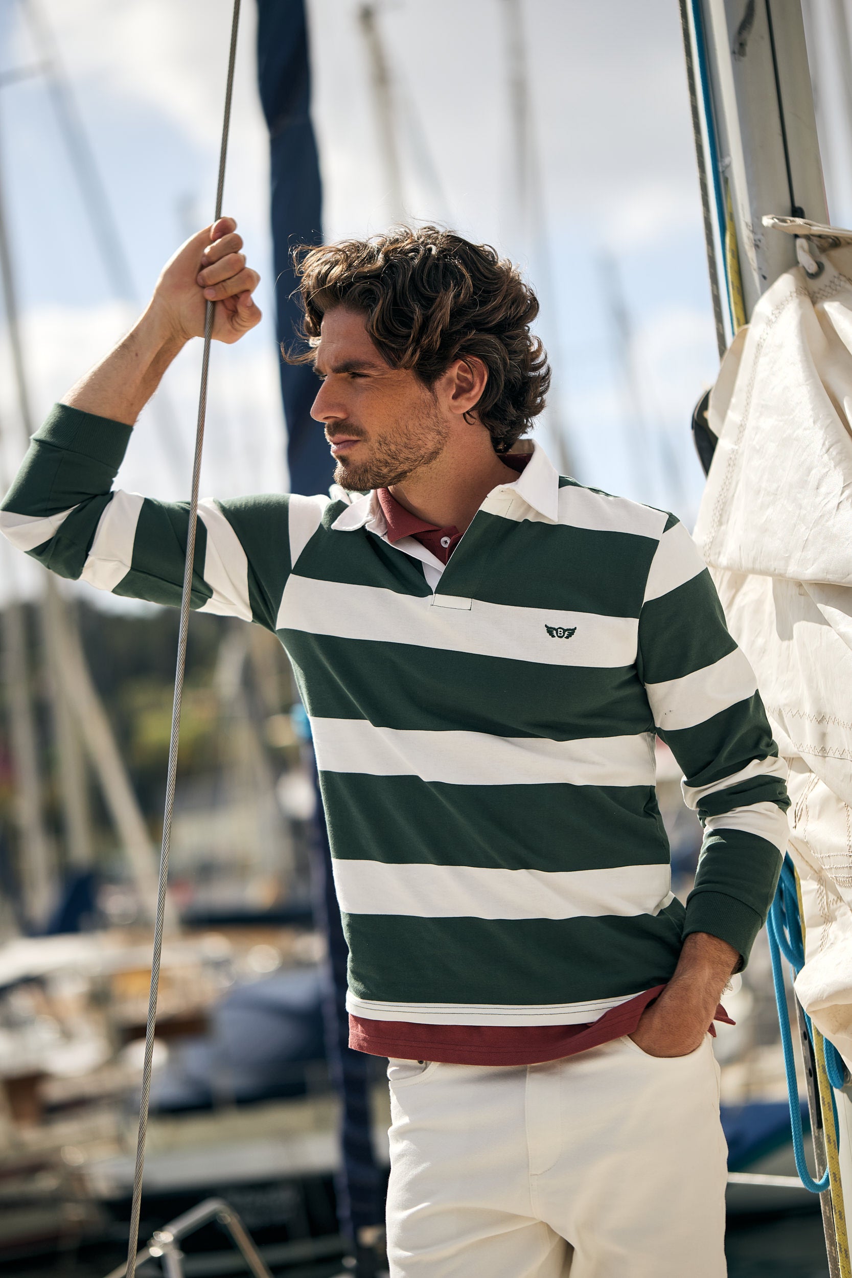 Mr. Blue Nova coleção SS26: Summer Stories. Moda masculina de primavera verão com estilo unico. -40% na compra do 2º Polo ou Rugby