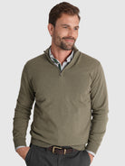 PULLOVER CAXEMIRA VERDE MANGA COMPRIDA REGULAR FIT MR. BLUE