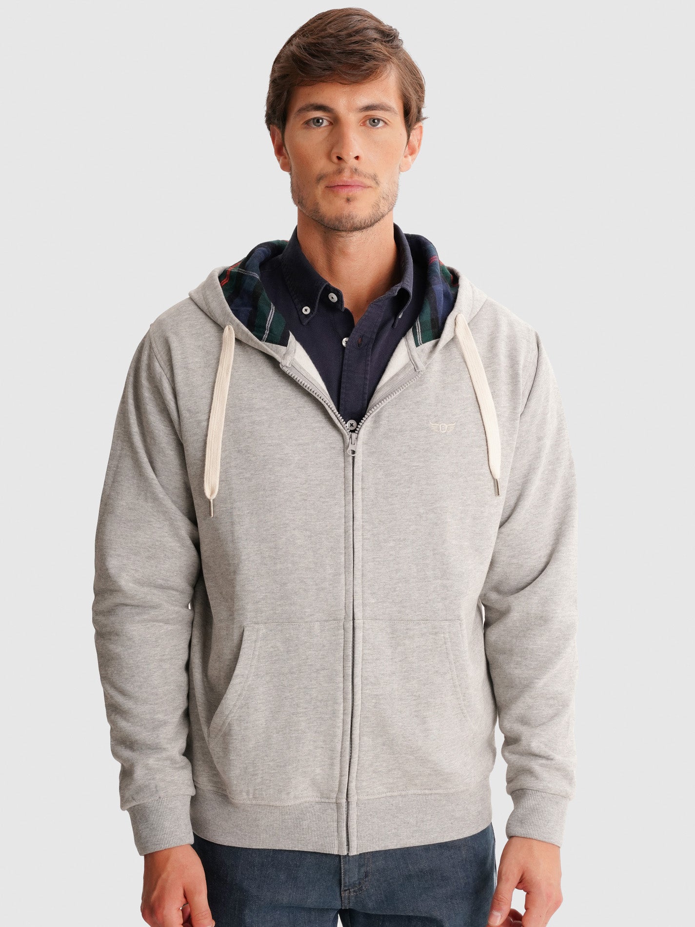 HOODIE CINZENTO REGULAR FIT MR. BLUE