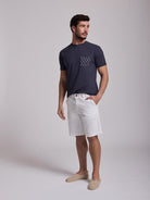 BERMUDA ALGODÃO BRANCOS REGULAR FIT MR. BLUE