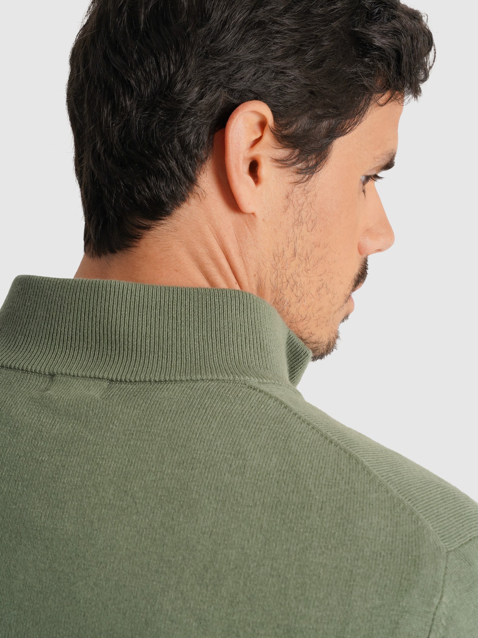 PULLOVER ALGODÃO VERDE MANGA COMPRIDA REGULAR FIT MR. BLUE