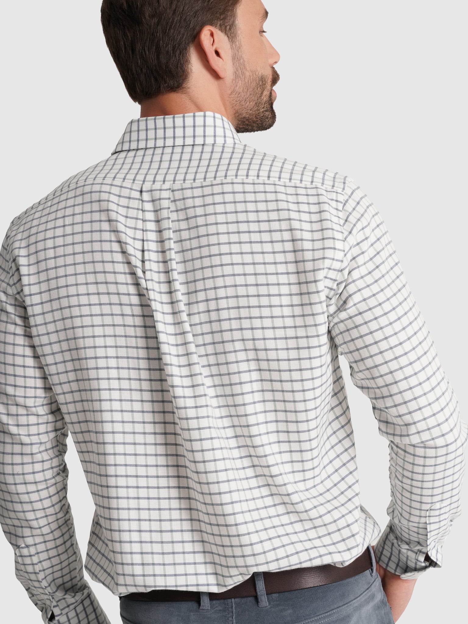 CAMISA FLANELA AZUL MANGA COMPRIDA REGULAR FIT MR. BLUE