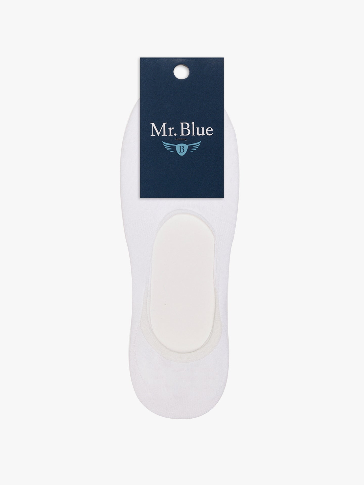 MEIAS ALGODÃO BRANCAS REGULAR FIT MR. BLUE