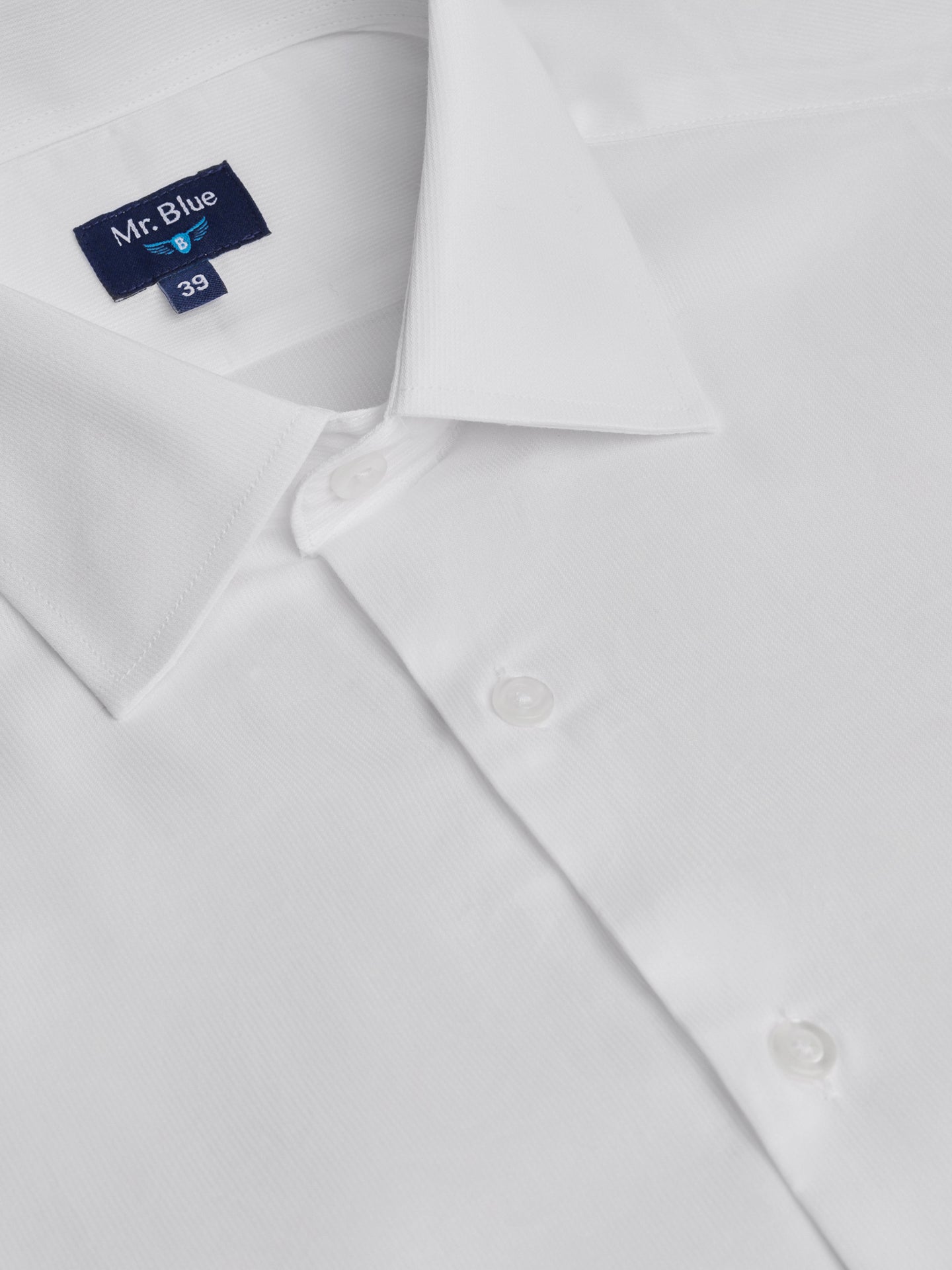 CAMISA BRANCA CLASSIC FIT MR. BLUE
