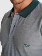 POLO PIQUET VERDE MANGA CURTA REGULAR FIT MR. BLUE