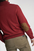 PULLOVER CAXEMIRA REGULAR FIT BORDEAUX LISO MR. BLUE