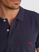 POLO PIQUET AZUL MANGA CURTA REGULAR FIT MR. BLUE