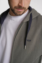 HOODIE ALGODÃO REGULAR FIT VERDE LISO MR. BLUE