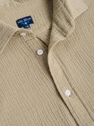 CAMISA ALGODÃO VERDE MANGA CURTA REGULAR FIT MR. BLUE