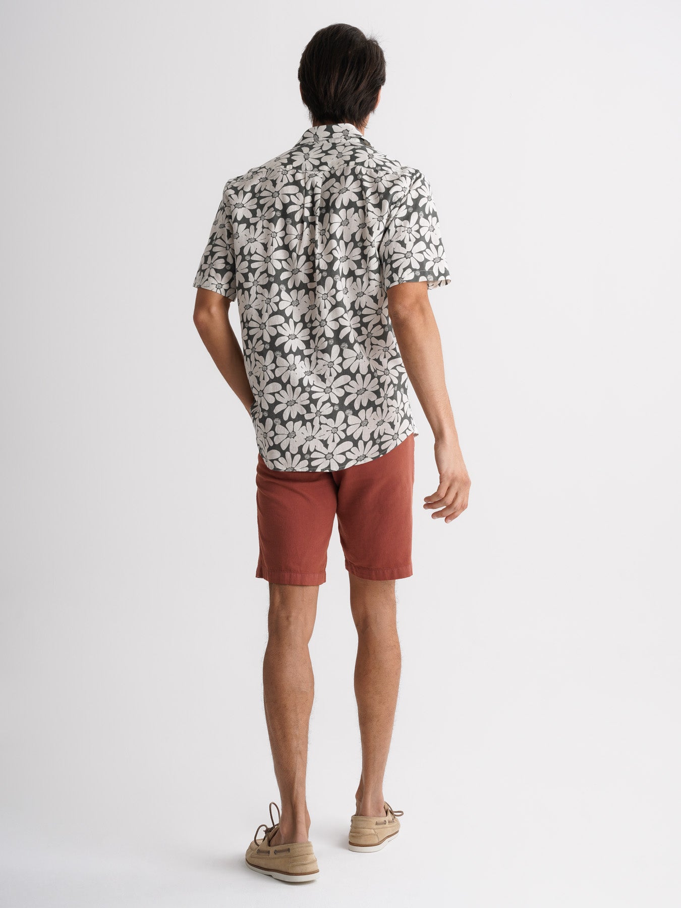 Regular Fit Gray Linen Shirt Mr. Blue