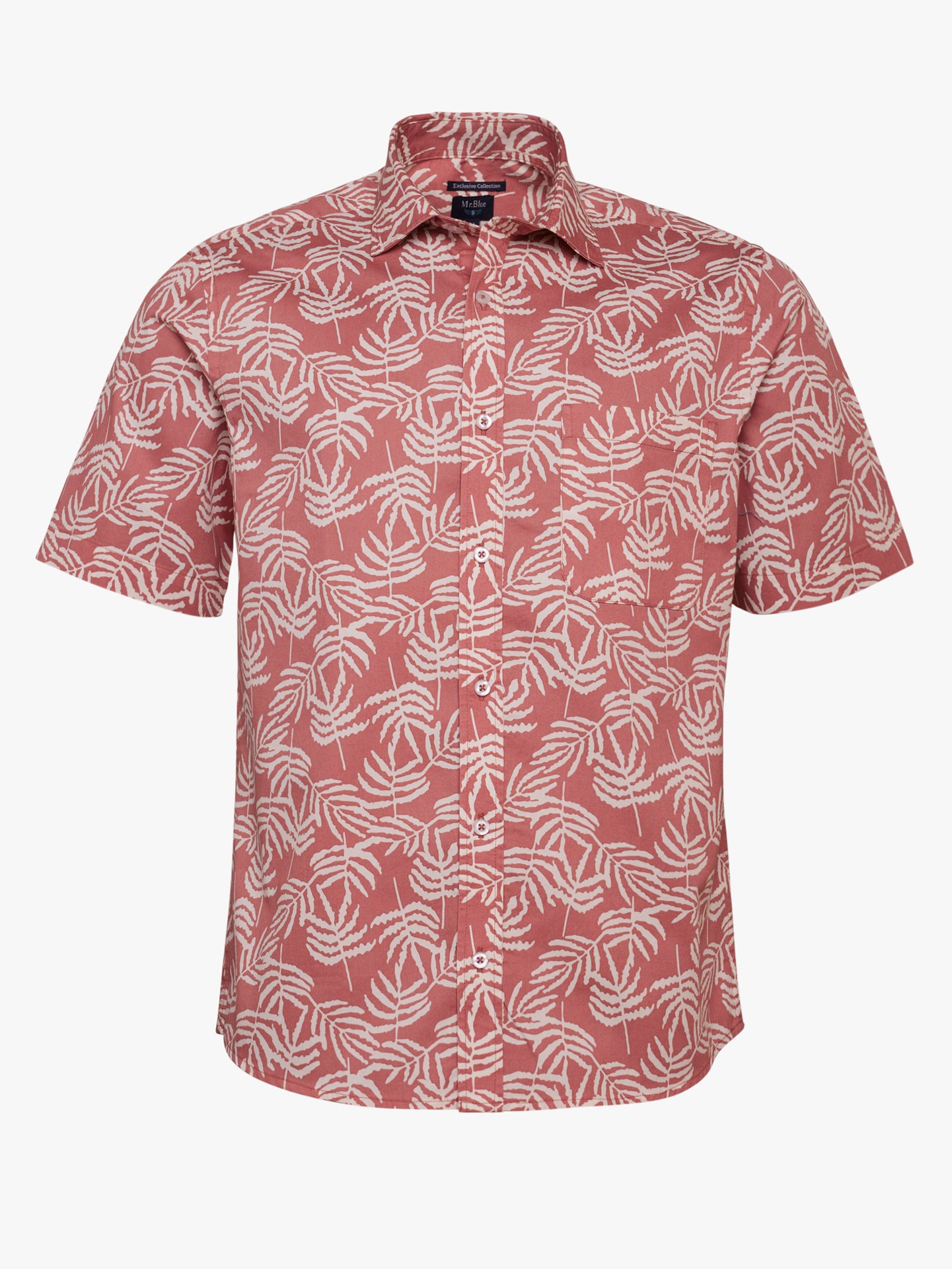 Regular Fit Twill Pink Mr. Blue Shirt