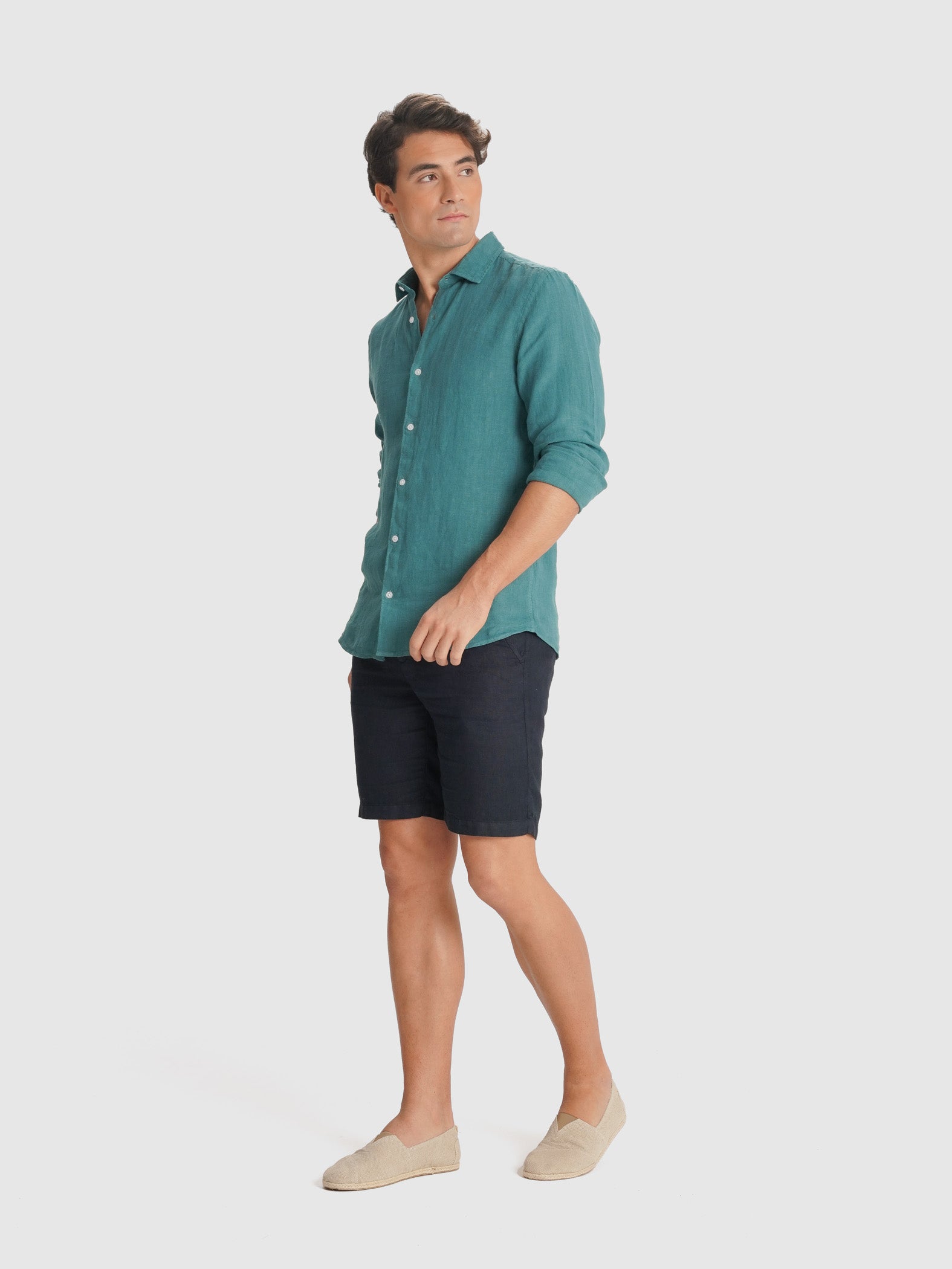 CAMISA SASTRERÍA MANGA LARGA VERDE MARK BELLUCCI