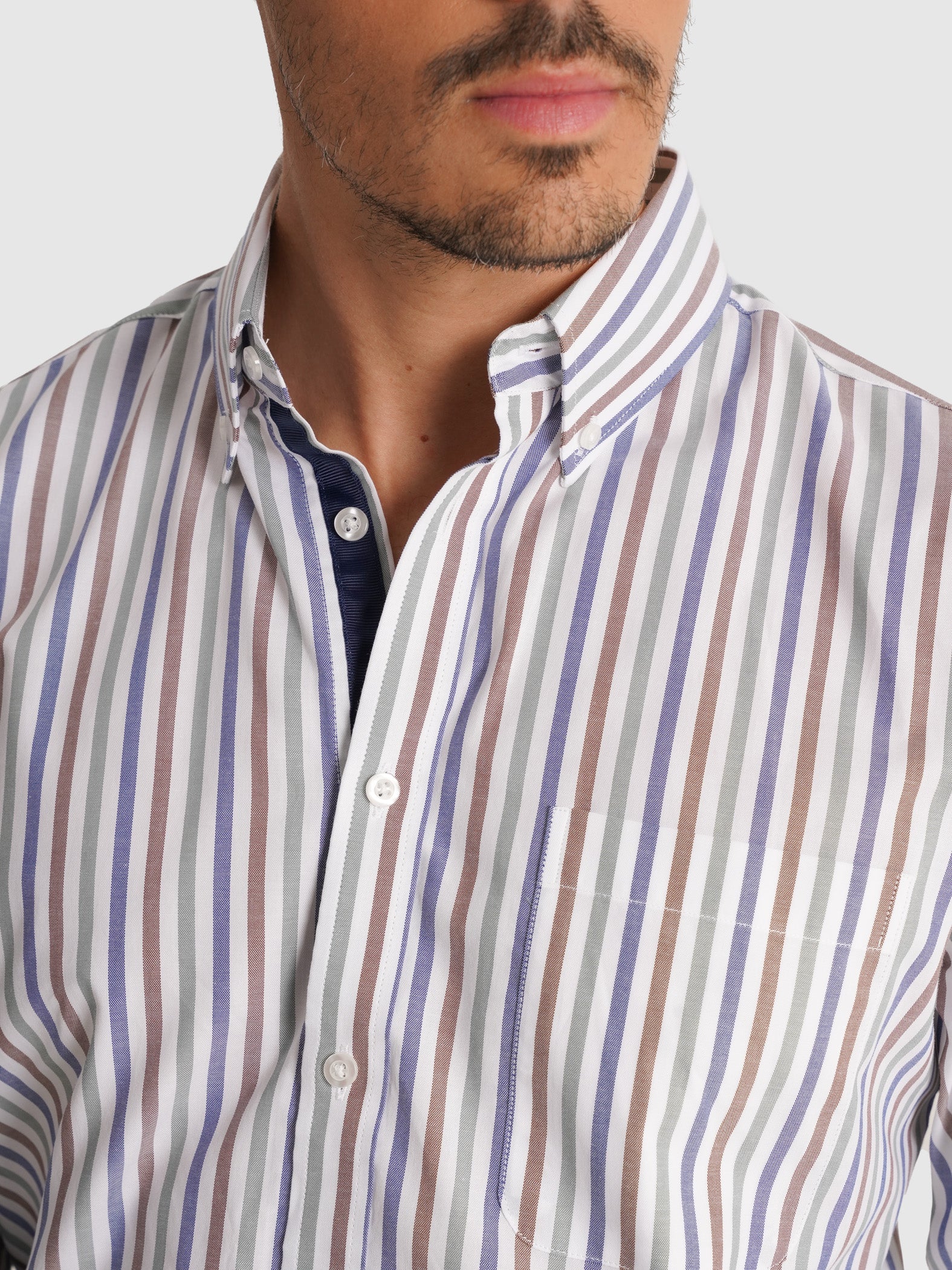 CAMISA VERDE MANGA COMPRIDA REGULAR FIT MR. BLUE