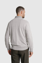 CARDIGAN LÃ REGULAR FIT CINZENTO LISO MR. BLUE