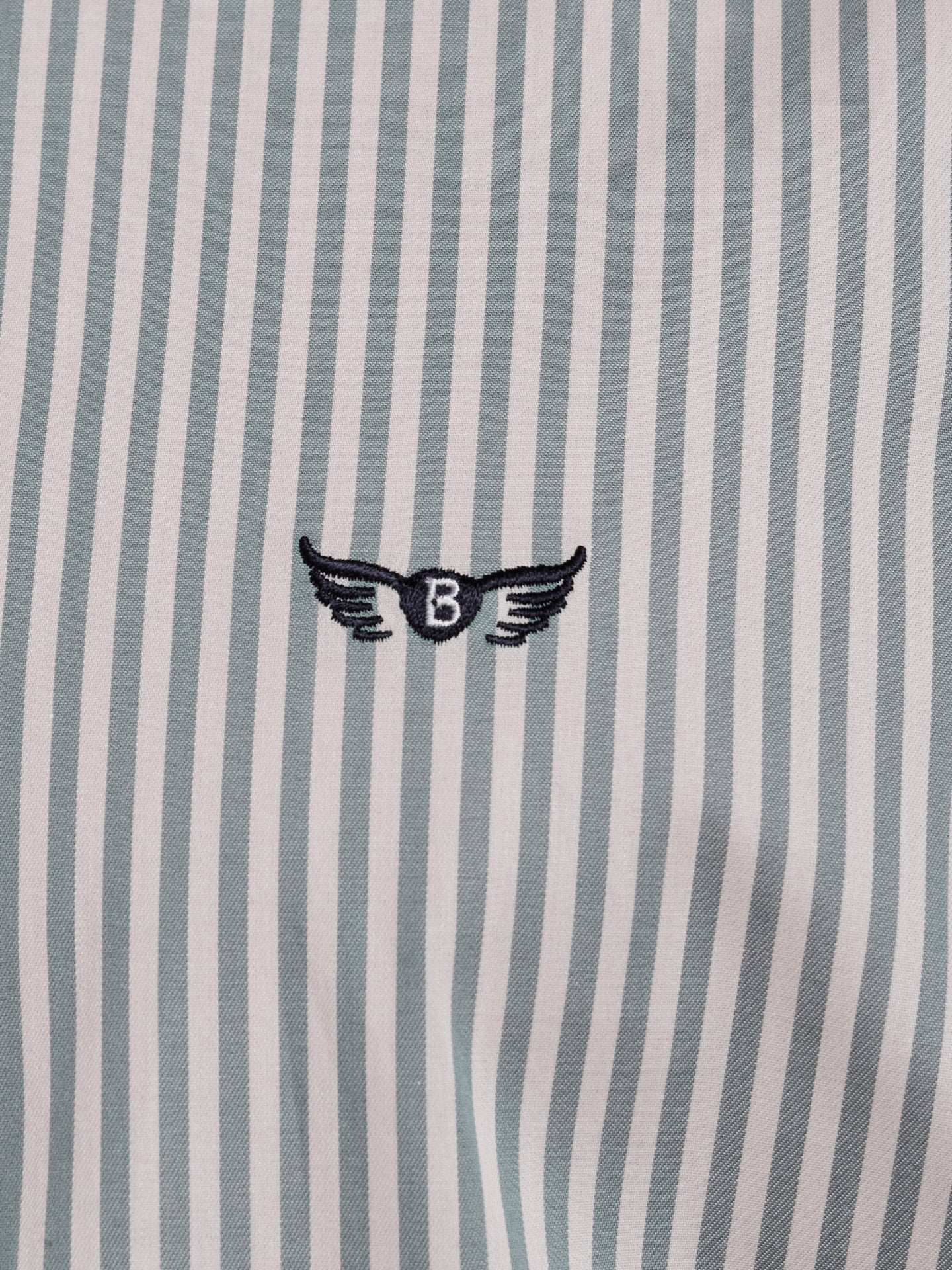 GREEN COTTON SHIRT LONG SLEEVE REGULAR FIT MR. BLUE