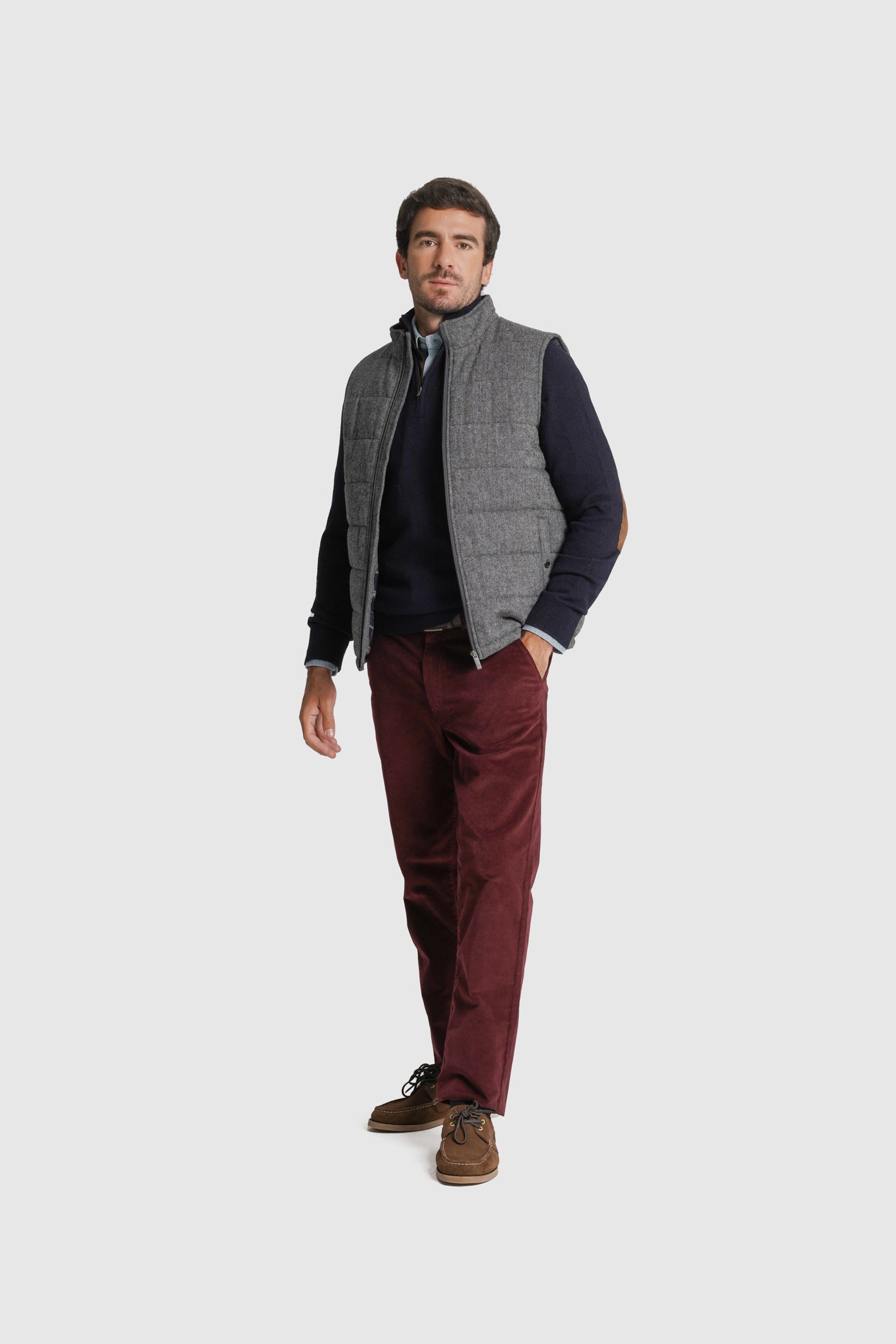 COLETE OUTROS REGULAR FIT CINZENTO LISO MR. BLUE