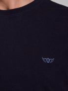 BLUE COTTON T-SHIRT SHORT SLEEVE REGULAR FIT MR. BLUE