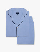 PIJAMA ALGODÃO CLASSIC FIT AZUL LISO MR. BLUE