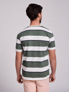 T-SHIRT ALGODÃO VERDE MANGA CURTA REGULAR FIT MR. BLUE