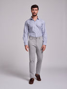 CALÇAS ALGODÃO CINZENTAS SLIM FIT MR. BLUE