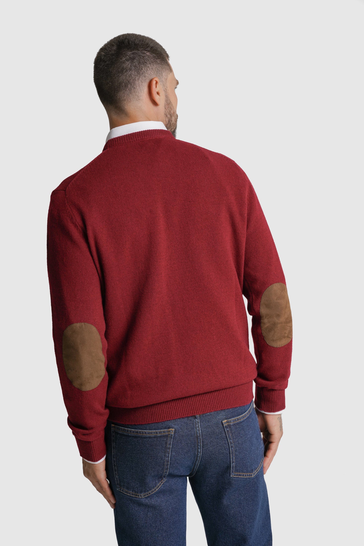 PULLOVER LÃ REGULAR FIT VERMELHO LISO MR. BLUE