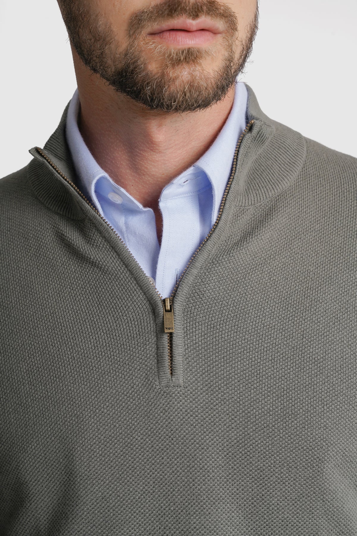 PULLOVER LÃ REGULAR FIT VERDE LISO MR. BLUE