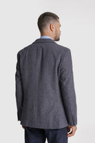 BLAZER LÃ REGULAR FIT AZUL LISO MR. BLUE