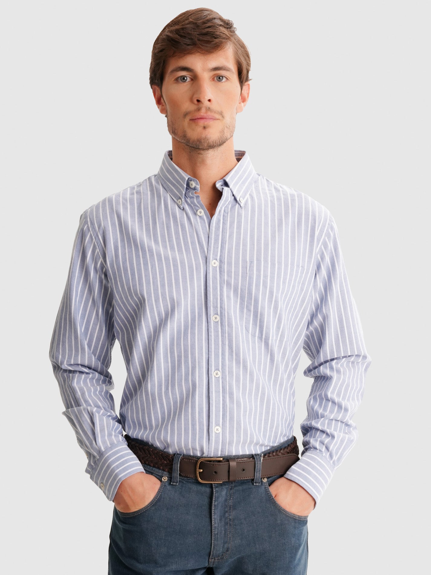 CAMISA AZUL REGULAR FIT MR. BLUE