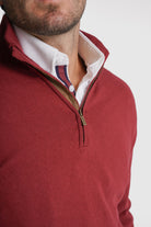 PULLOVER CAXEMIRA REGULAR FIT BORDEAUX LISO MR. BLUE