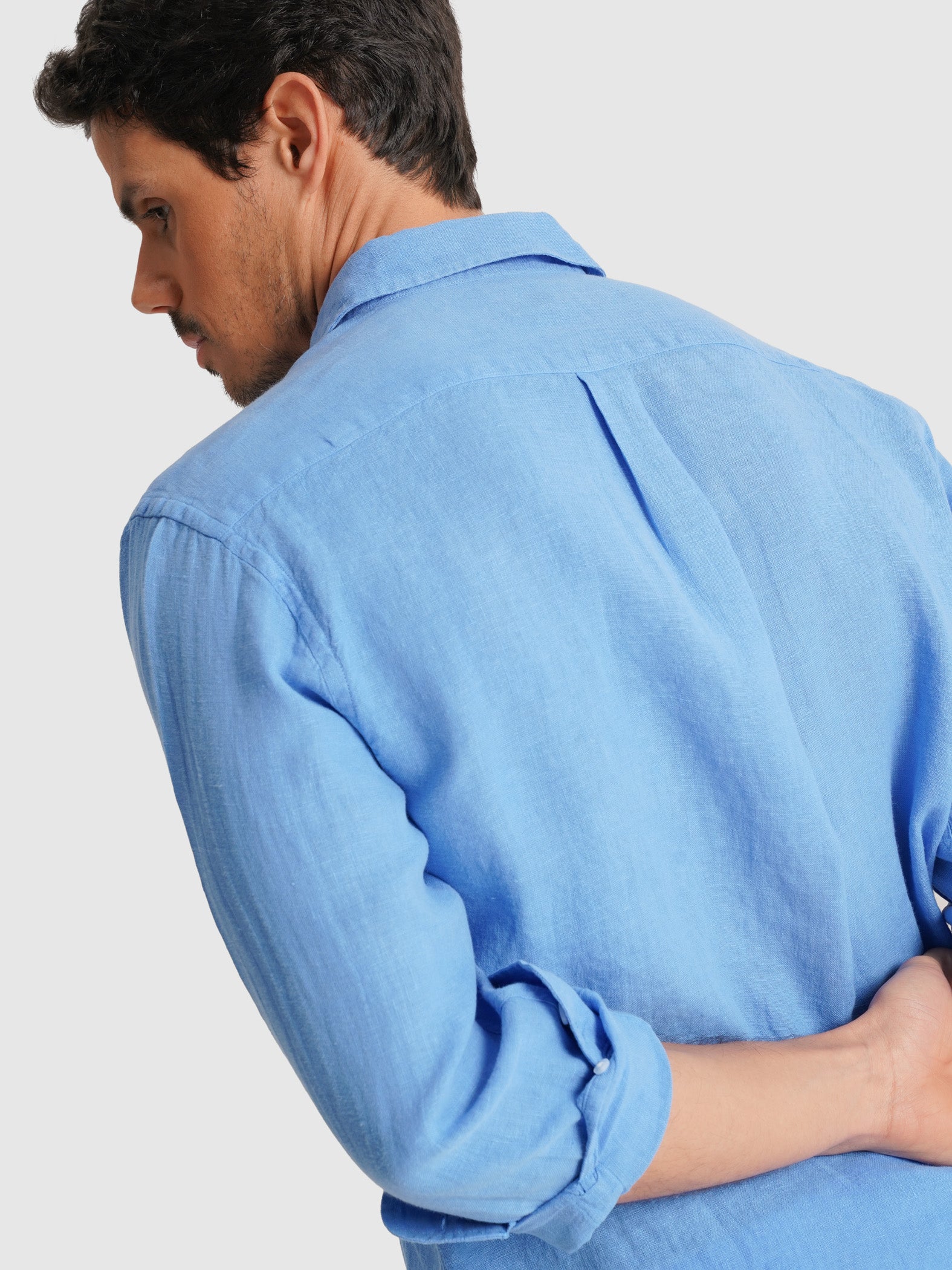 CAMISA SASTRERÍA MANGA LARGA AZUL MARK BELLUCCI